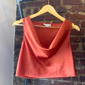 Vintage Banana Republic Cropped Cowl Neck Top